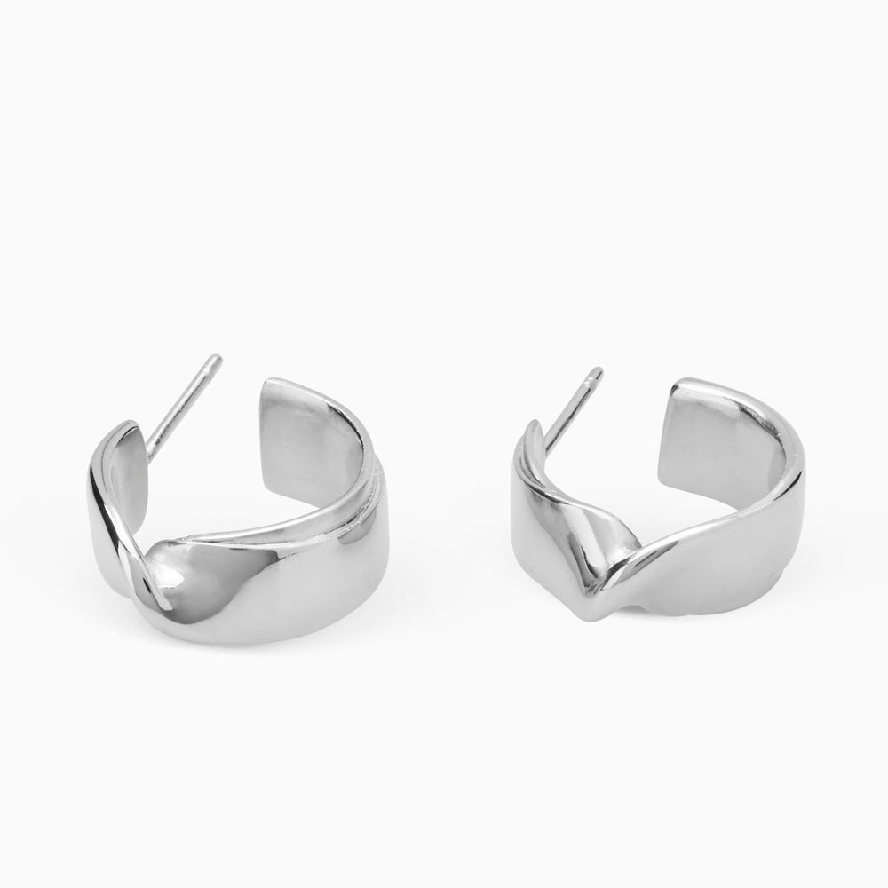 Twist Hoops | Silver