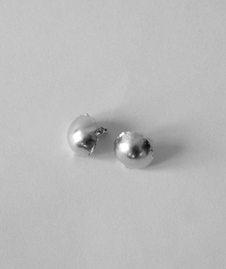 Dome Earrings | Silver