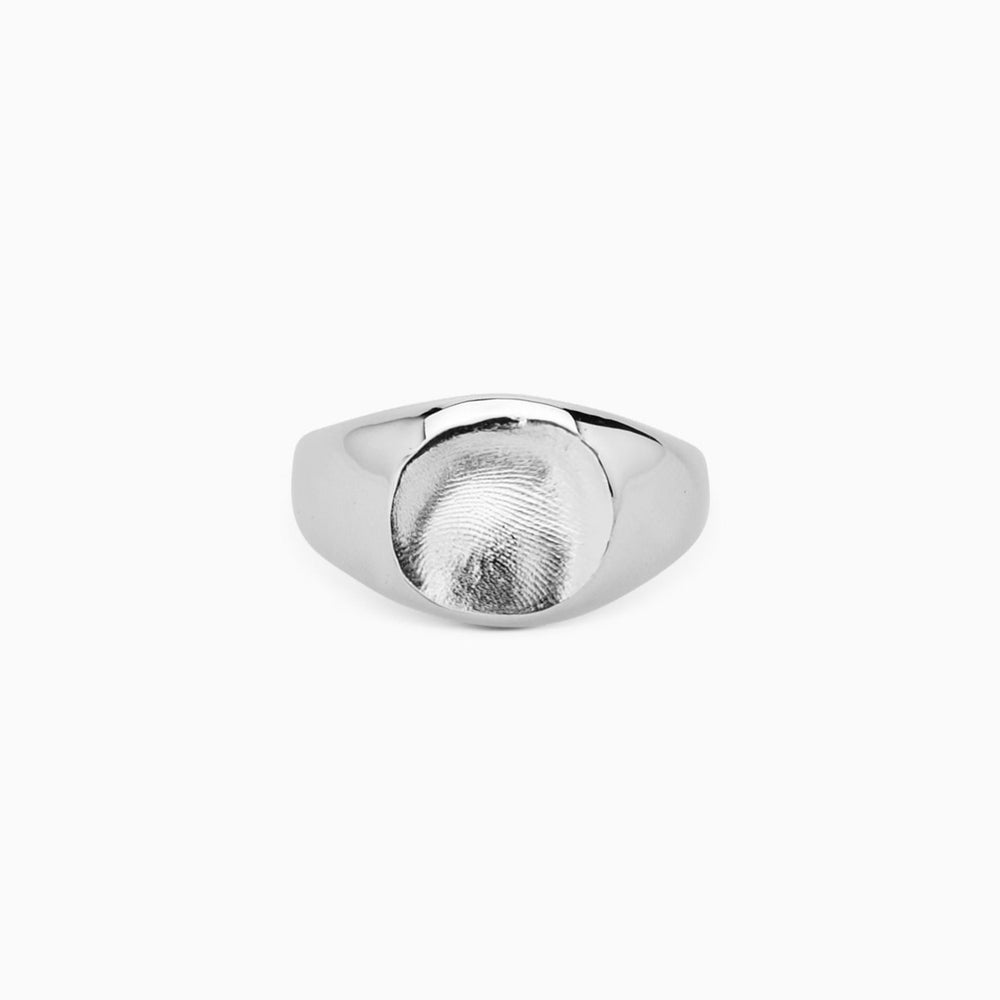 Impression Signet Ring | White Gold